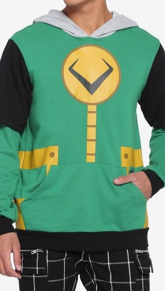 MARVEL Loki Double Sleeve Hoodie size small